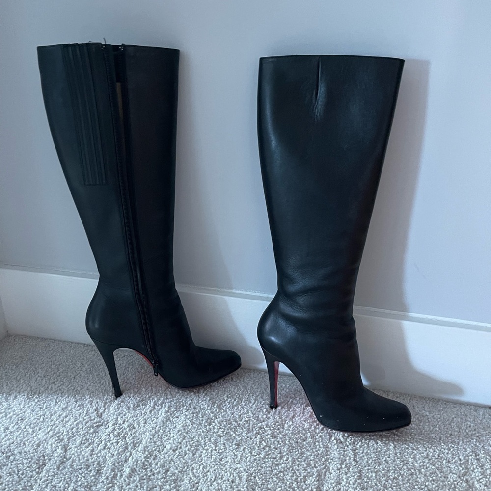 Christian Louboutin tall black boot